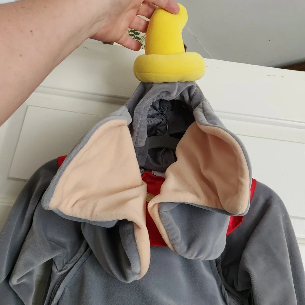 Disney Store Dumbo Elephant Plush Costume Toddler 18-24 Months Grey Halloween